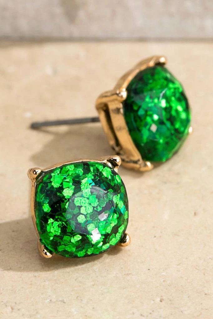 White Label White Label - Women
s Glitter Studs Earrings 3