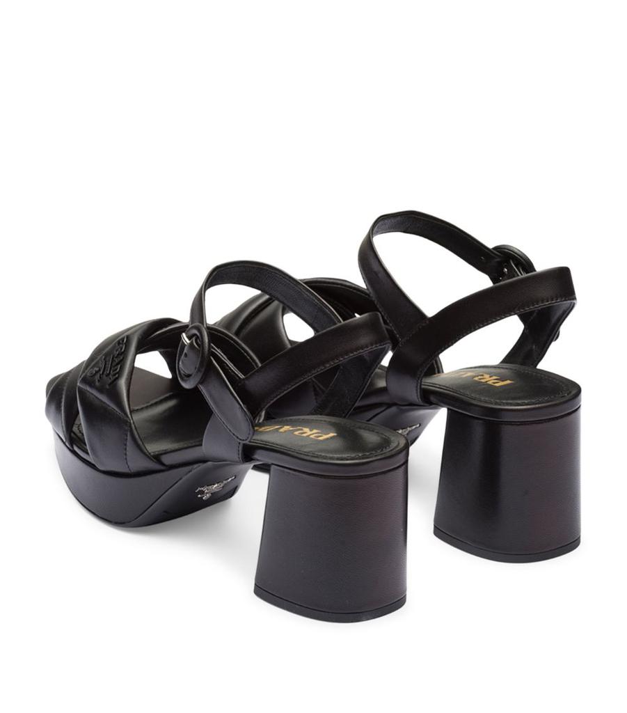 Prada Quilted Leather Platform Sandals 65 - Shoes - BeyondStyle