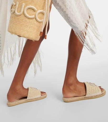 Gucci Interlocking G espadrille slides 7