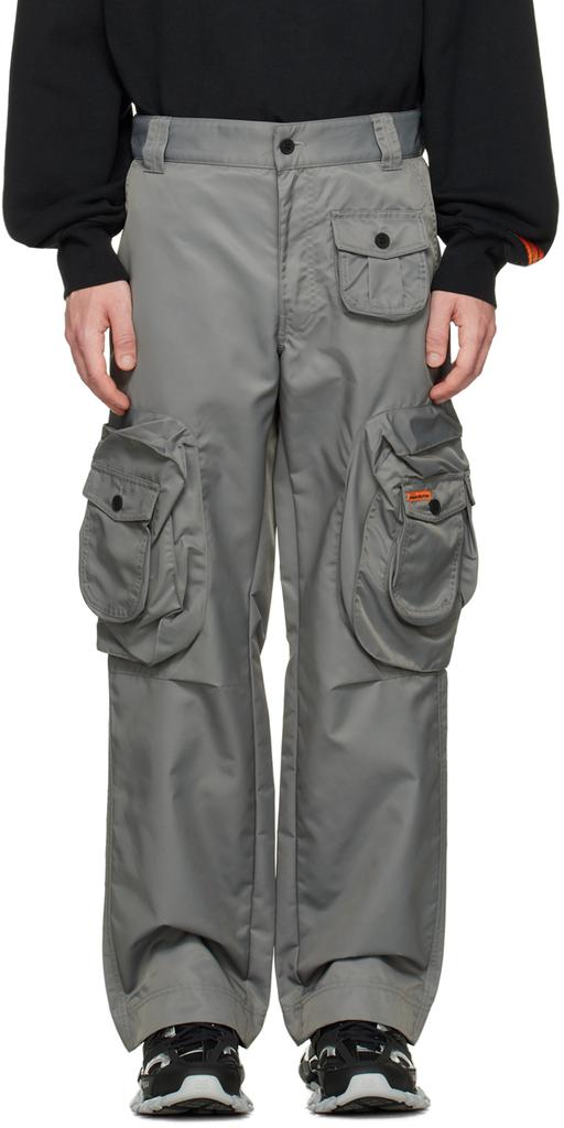 Heron Preston Gray Ex-Ray Cargo Pants