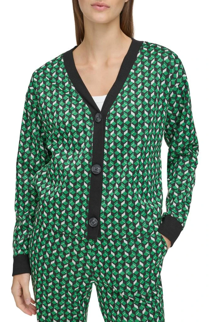 Andrew Marc Sport Geo Jacquard Cardigan 1