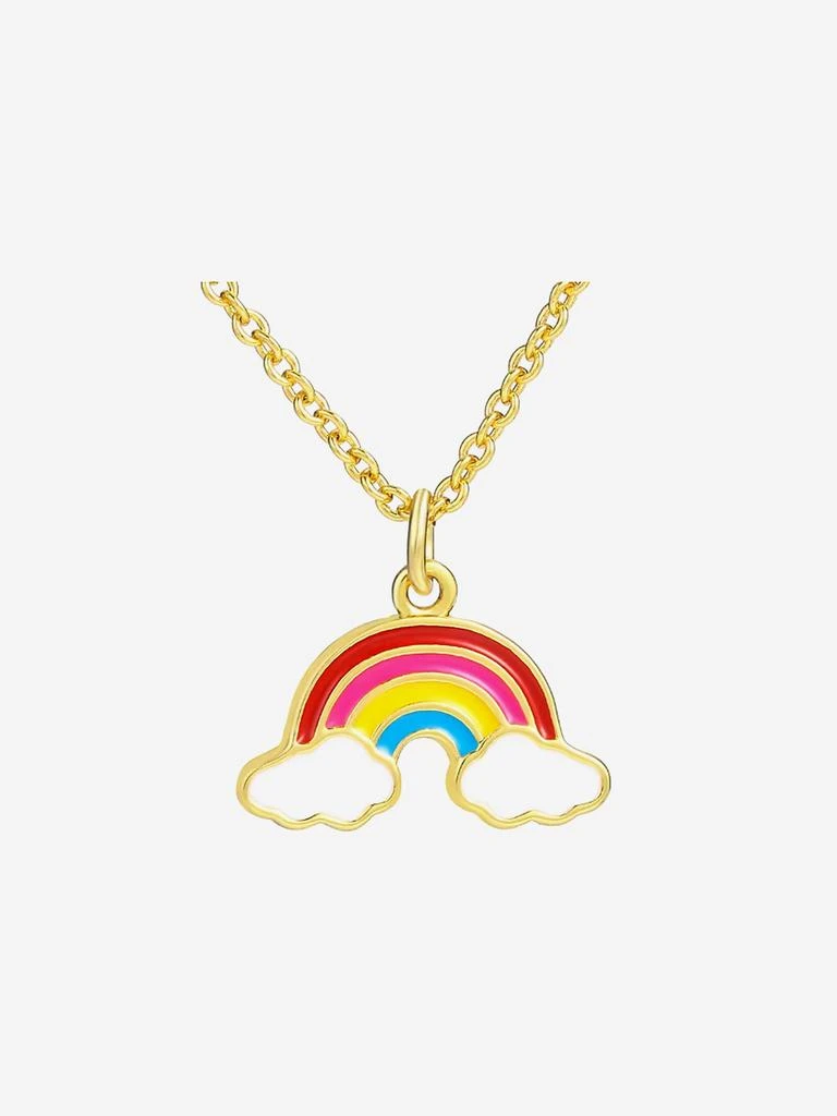 Secret Spoils Secret Spoils Girls Multi Rainbow Necklace in Gold (40cm)
