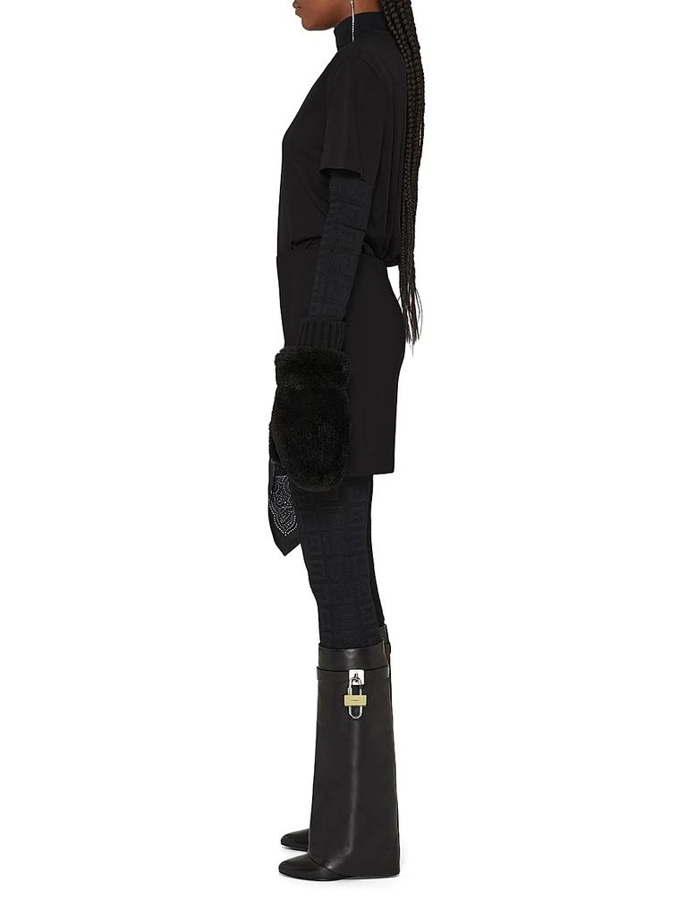 Givenchy Shark Lock Leather Boots with Wide Calf 2
