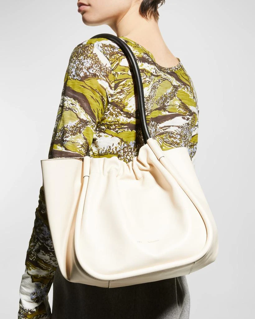 Proenza Schouler Large Ruched Smooth Leather Tote Bag 8