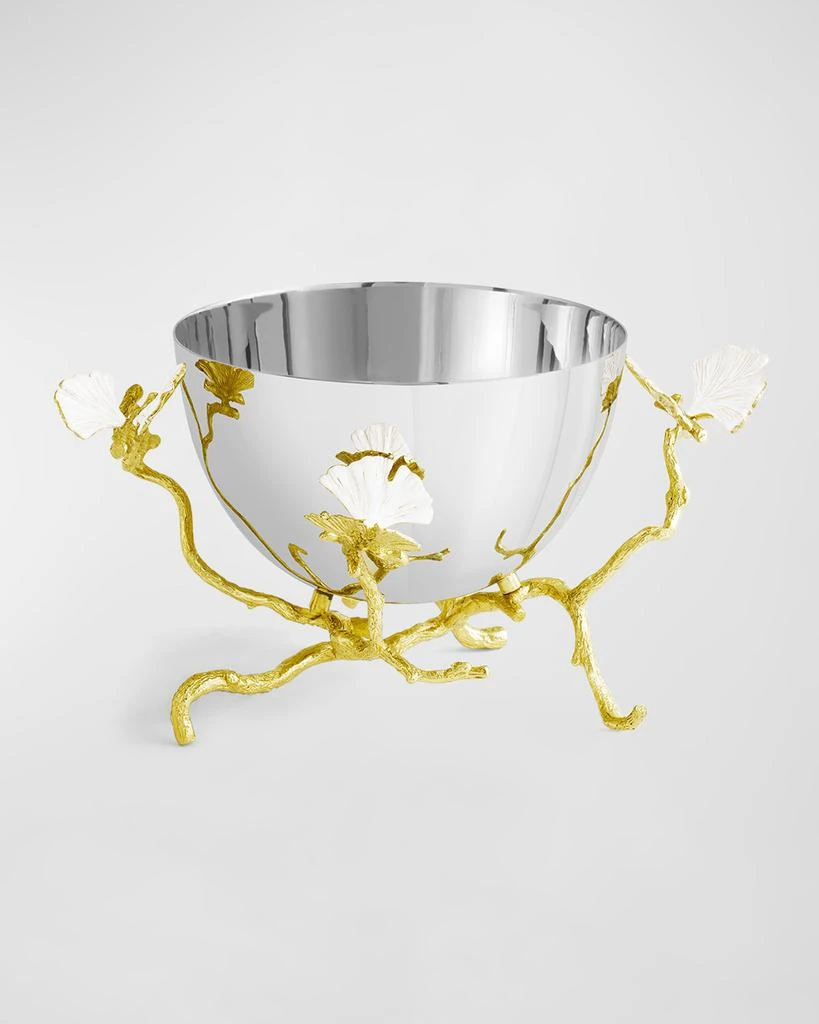Michael Aram Butterfly Ginkgo White 
Gold Small Bowl