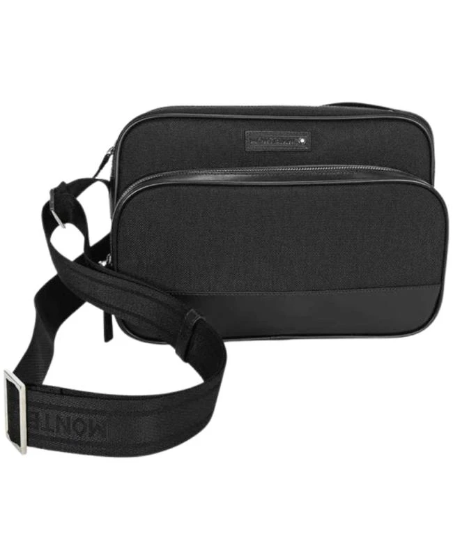 MontBlanc Montblanc Meisterstuck Black Fabric & Leather Unisex Crossbody Bag 107631 1