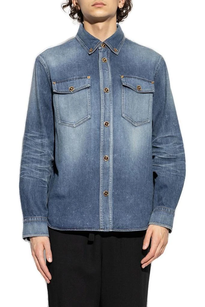 Versace Versace Button-Up Denim Overshirt 2