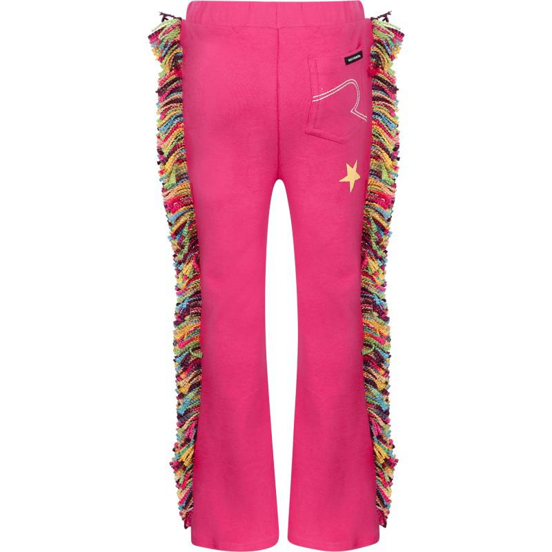 Rock Your Baby High waisted fringed flared pants in pink