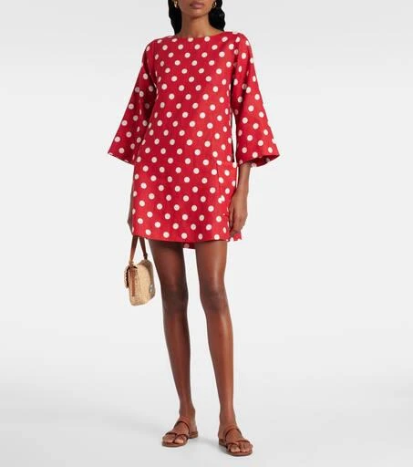 Posse Nina polka-dot linen minidress 2