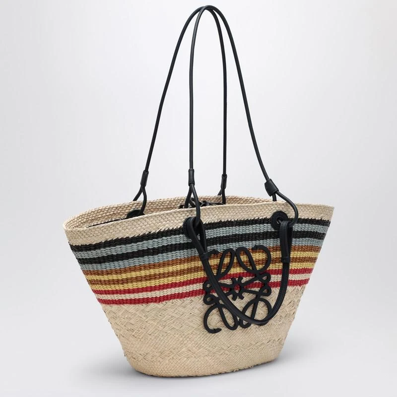 Loewe Large Anagram basket bag in Iraca palm and leather 3