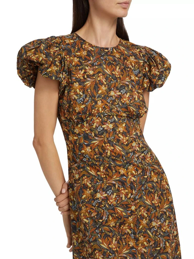 DÔEN Rhodia Floral Cotton Midi-Dress 6