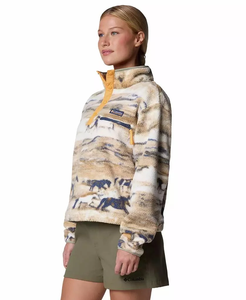 Columbia Women's Helvetia™ II Printed Cropped Half-Snap Fleece 3
