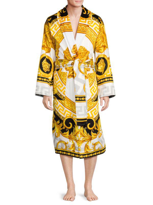 Versace Baroque Print Bathrobe