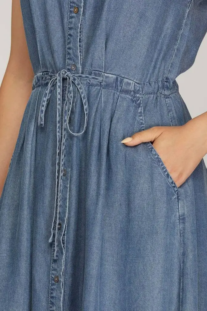 SHE + SKY She + Sky - Chambray Button Down Dress 3