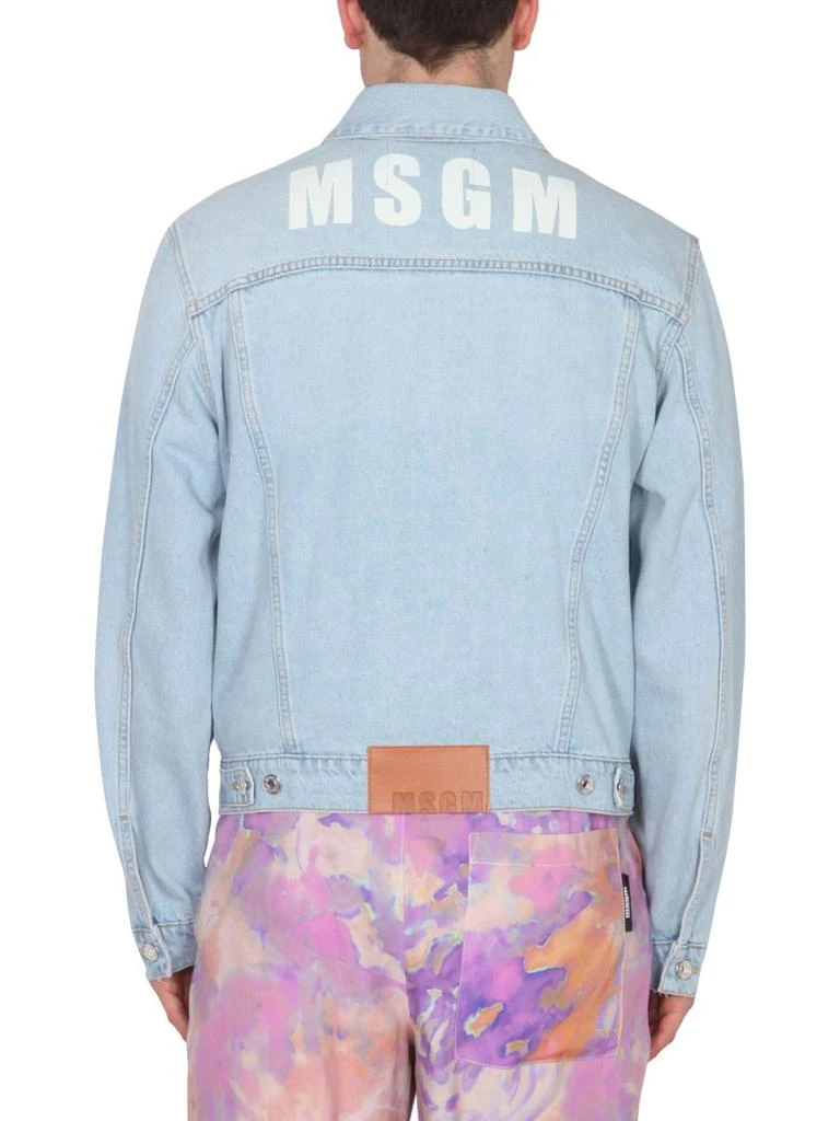 MSGM MSGM Logo Patch Denim Jacket 2