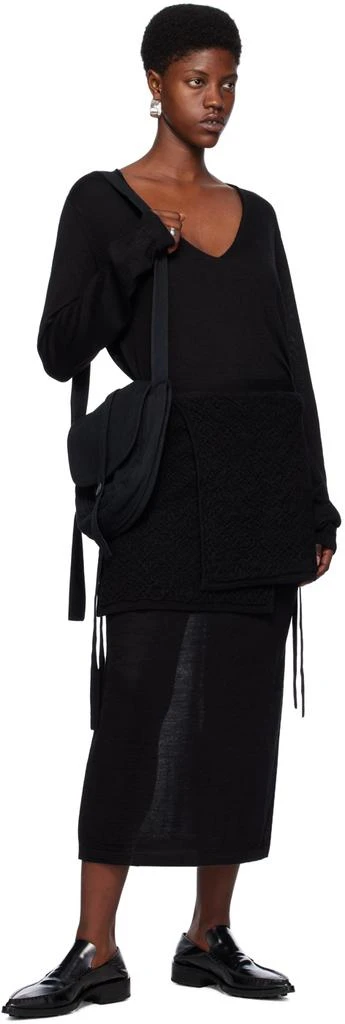 LAUREN MANOOGIAN Black Belted Bag 4