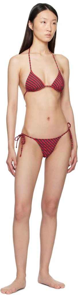 Paloma Wool Red & Navy Kineta Bikini Top 4
