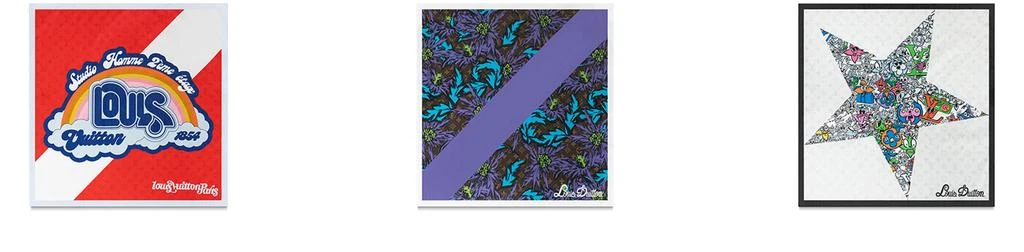 Louis Vuitton Set Of 3 Bandanas 3