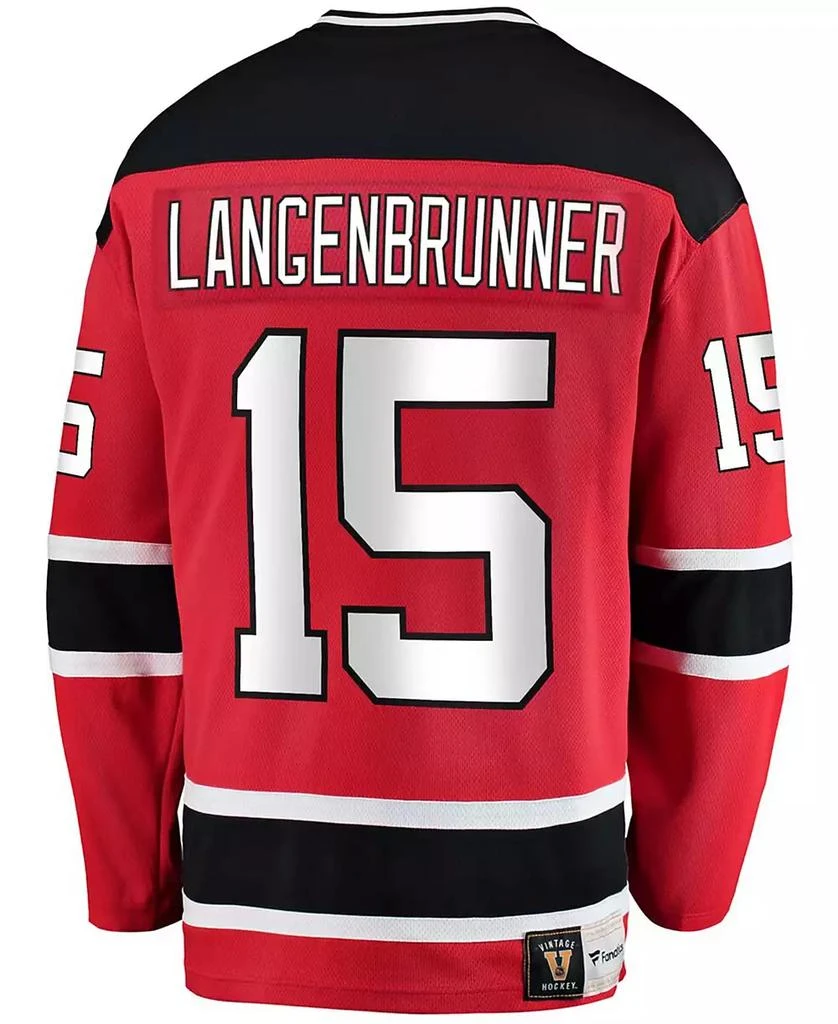Fanatics Men's Jamie Langenbrunner Red New Jersey Devils Premier Breakaway Retired Player Jersey 2