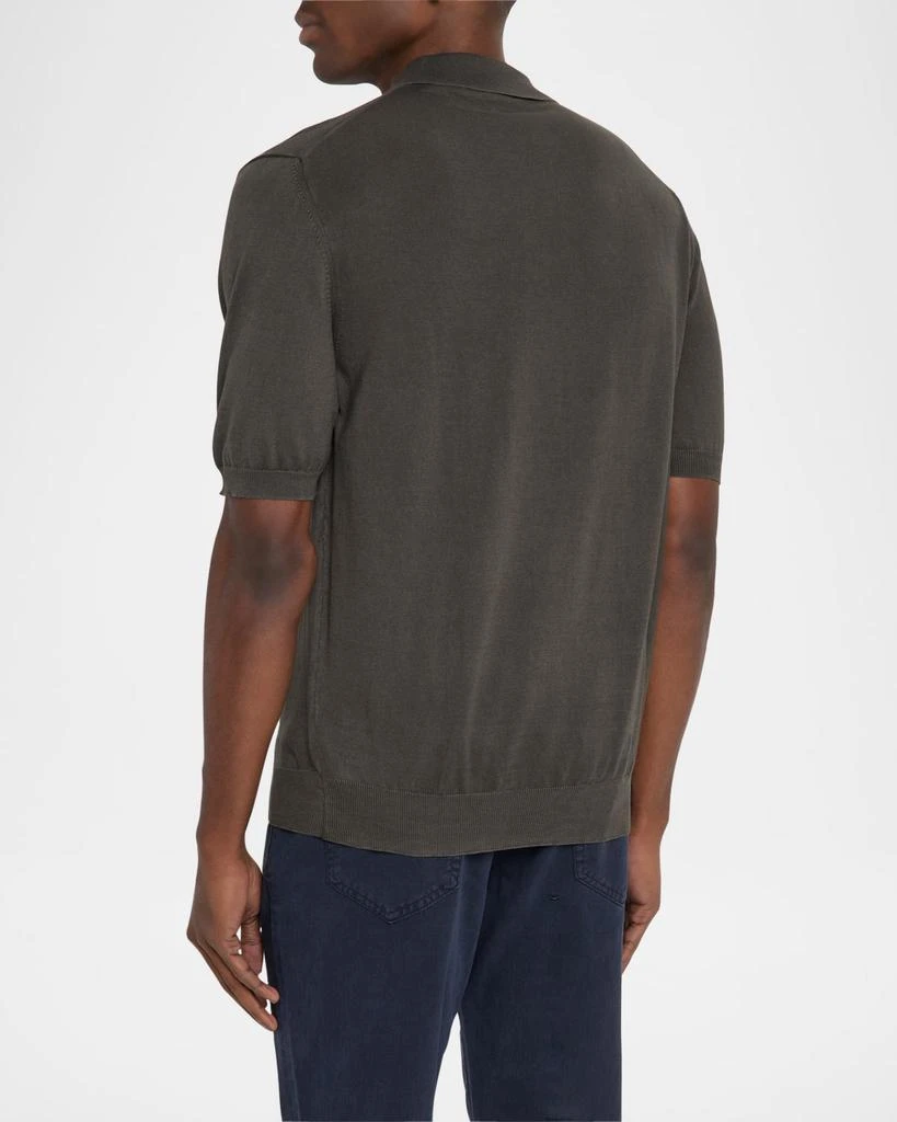 BOGLIOLI Men's Garment-Washed Cotton Polo Shirt 3