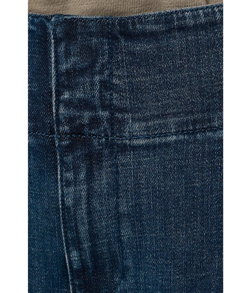 Eileen Fisher Petite Cotton Stretch Denim Full Length Wide Pants 5