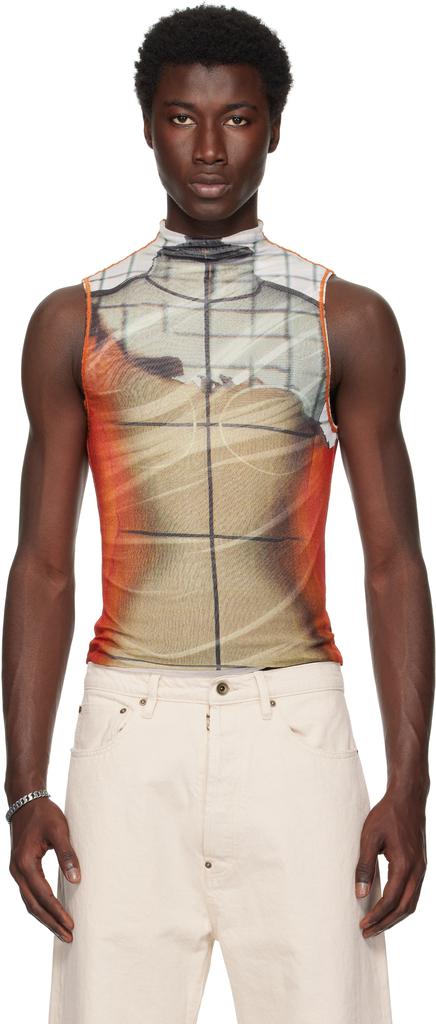 Black & Off-White 'The Draped Double' Tank Top – On Sale Now with