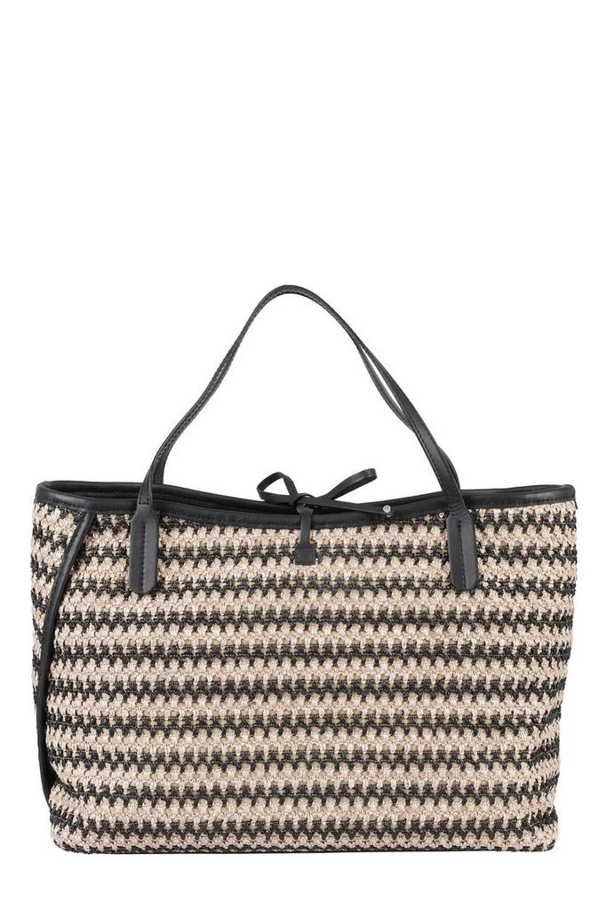 GIANNI CHIARINI Gianni Chiarini Ray Striped Woven Tote Bag 2