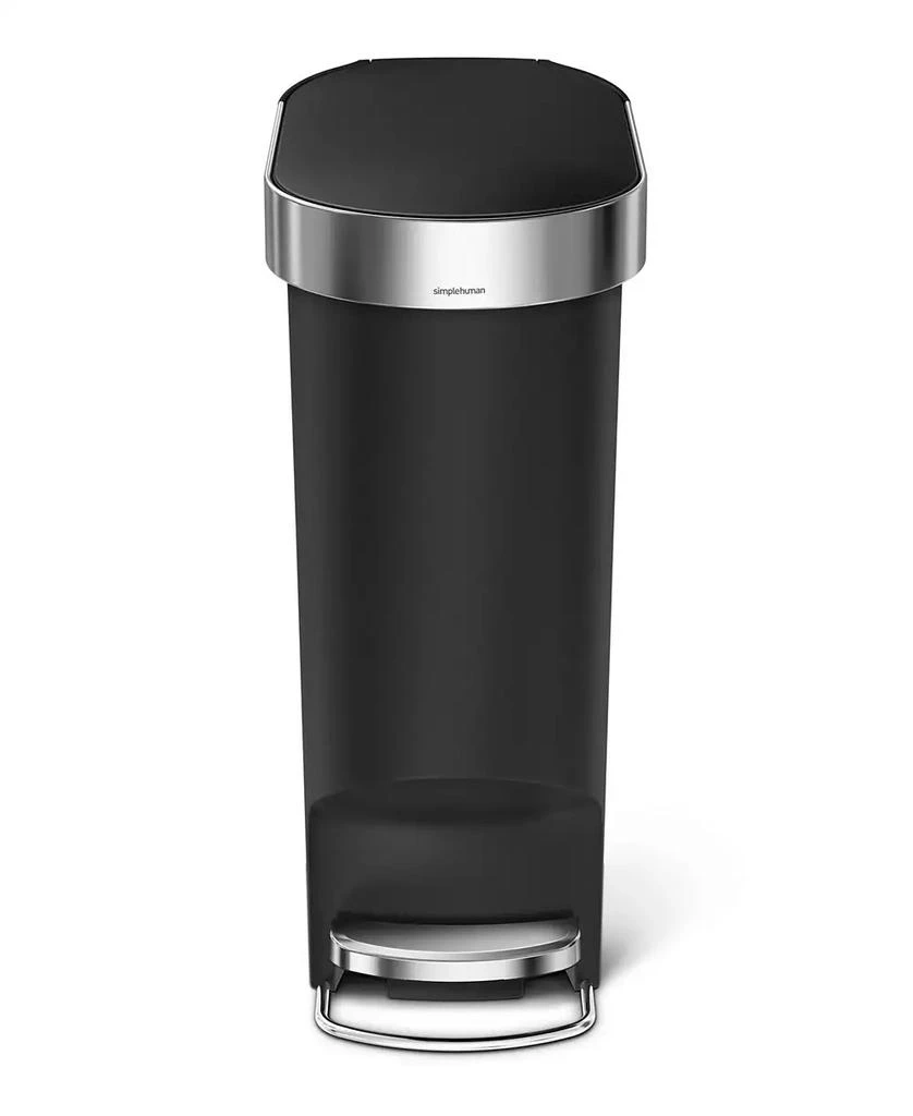 simplehuman 40L Plastic Slim Step Can with Liner Rim 3