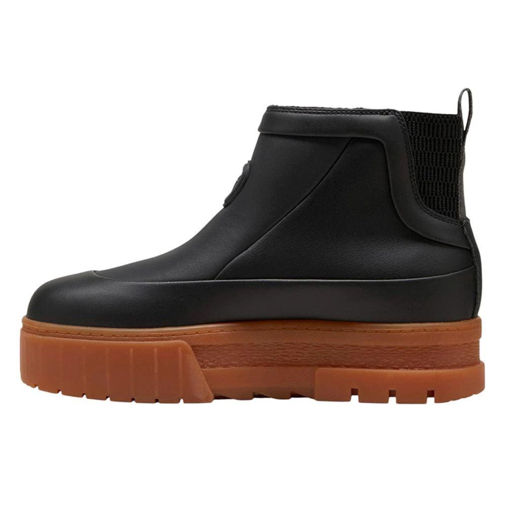 Puma Mayze Wellis Logo Round Toe Platform Booties 3