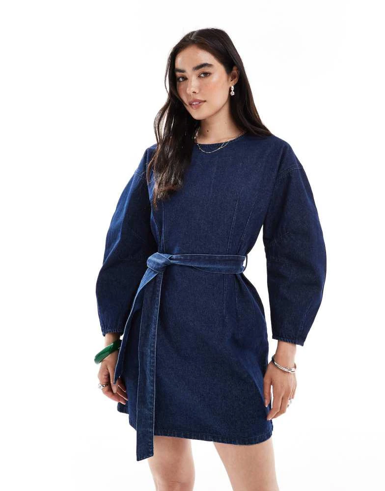 french connection blue mini dress French Connection Women's Scoop-Neck Mini Dress - Poolside Blue