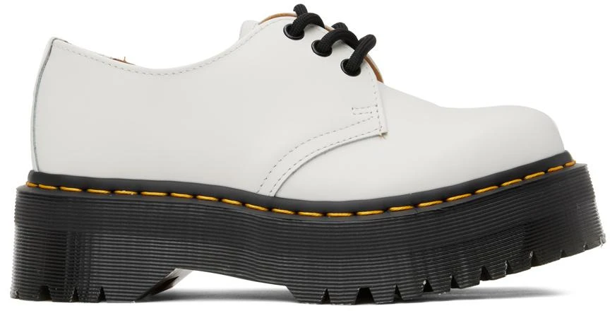 Dr. Martens White 1461 Quad Derbys 1