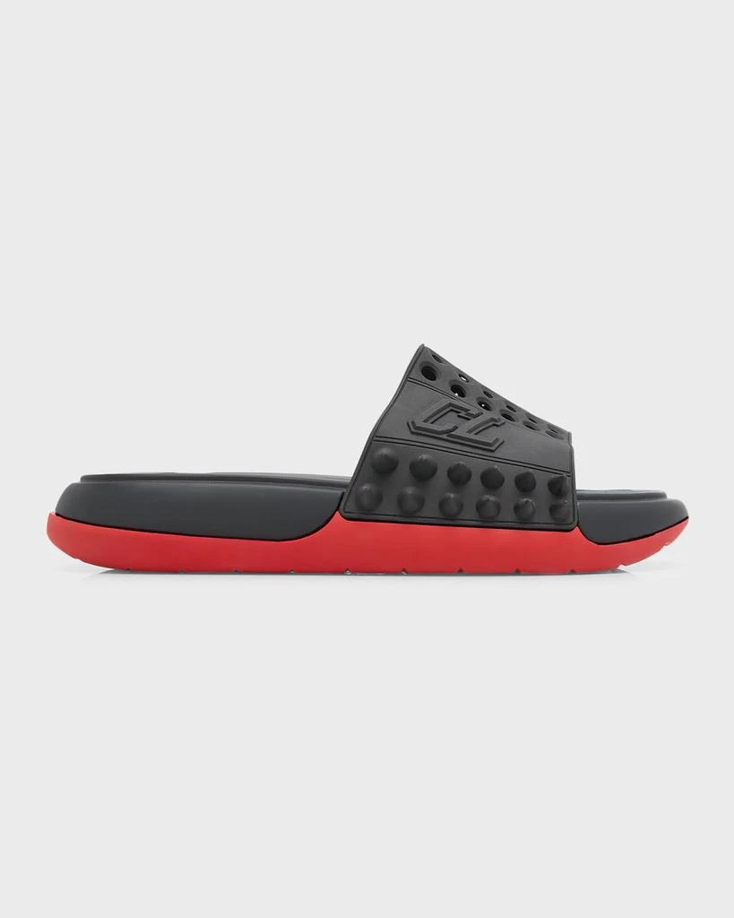 Christian Louboutin Men's Take It Easy Rubber Slide Sandals 1