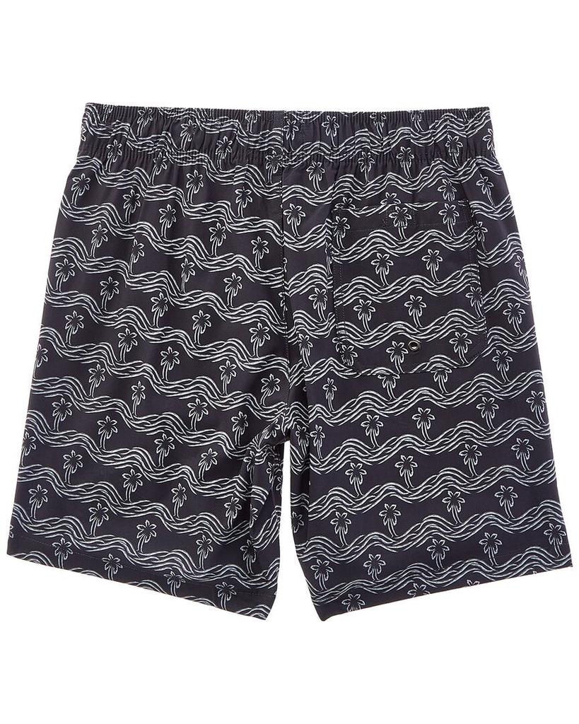BEACH BROS Brush Palm Waves Swim Short