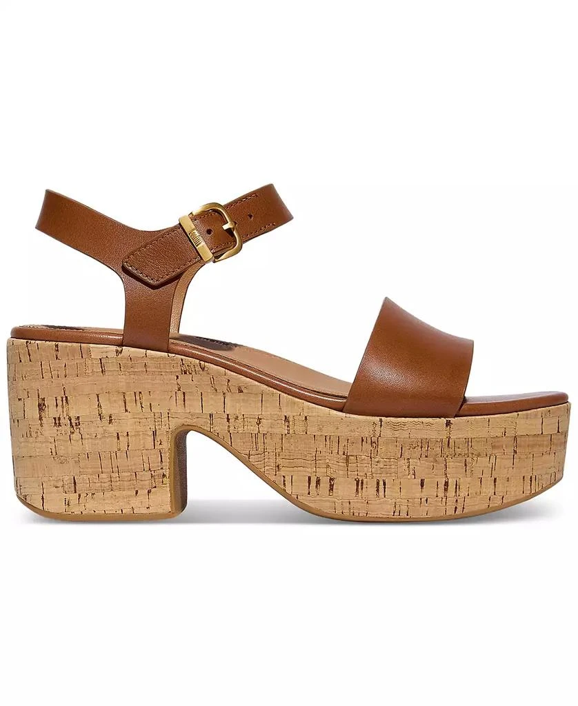 FitFlop Women's Strappy Leather Cork Platform Sandals 2