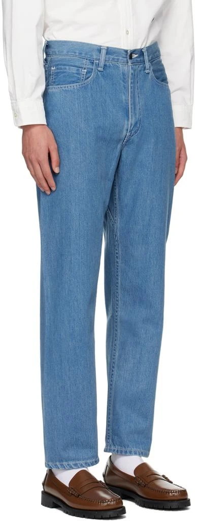 Nanamica Blue Straight-Leg Jeans 2