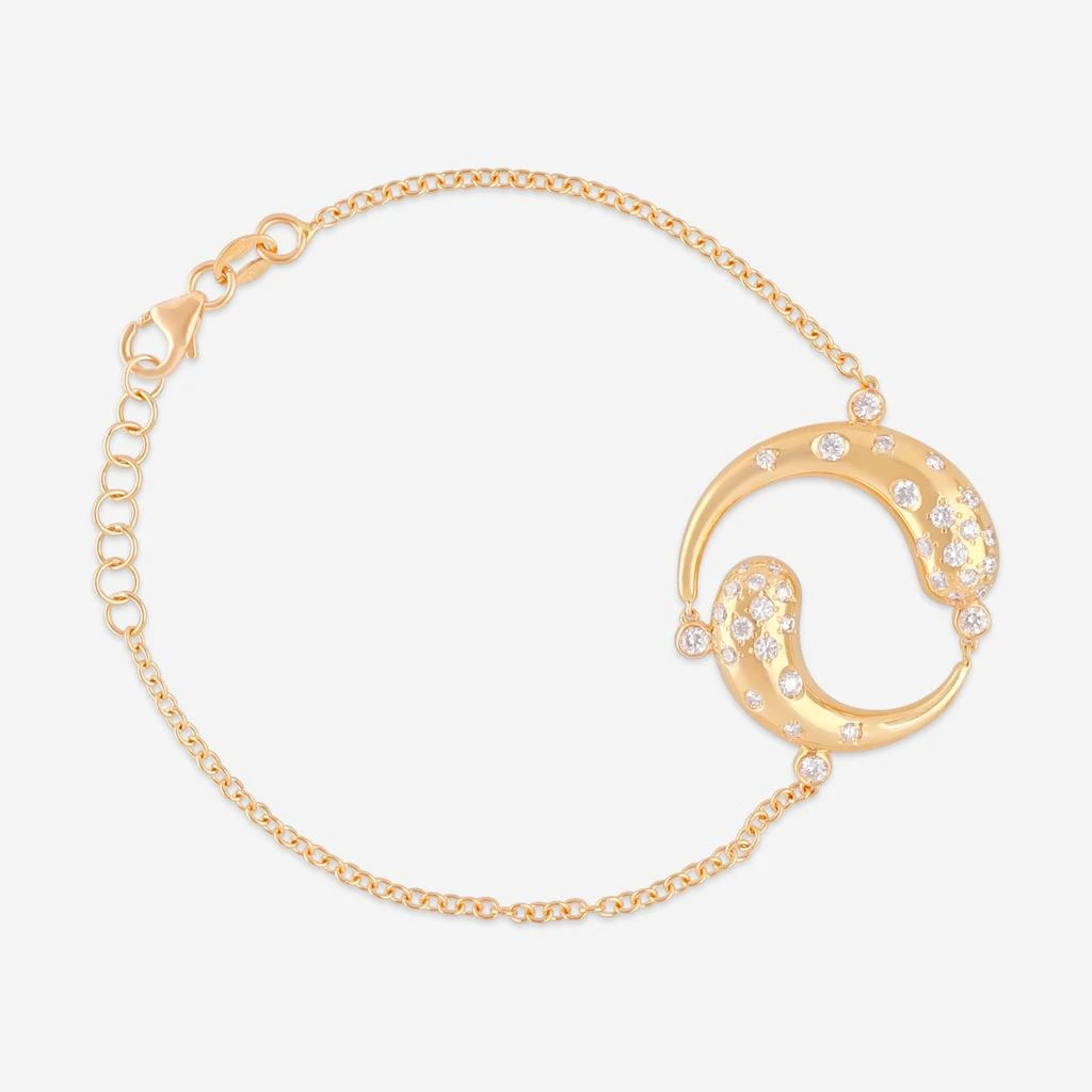 Giloro Giloro 18K Yellow Gold Diamond Chain Bracelet P4687-108G 3