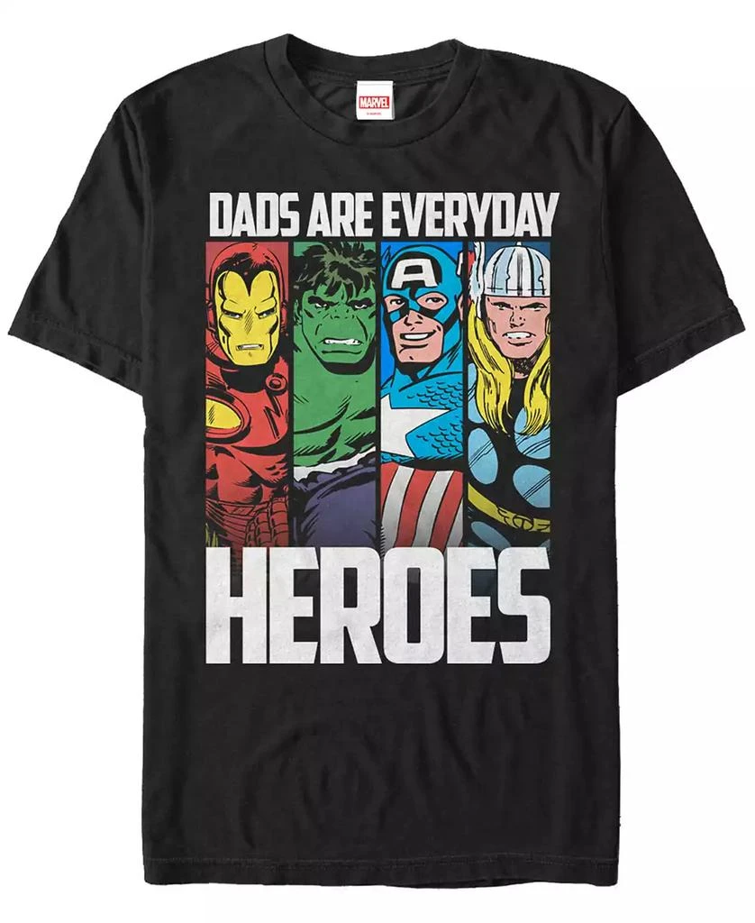Marvel Marvel Men's Comic Collection Dads Are Everyday Heroes Short Sleeve T-Shirt 1