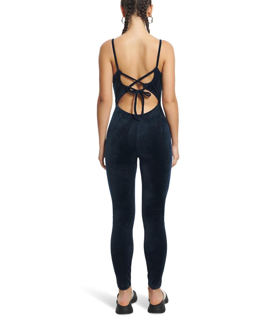 Juicy Couture Strappy Jumpsuit With Fitted Leg And Bling