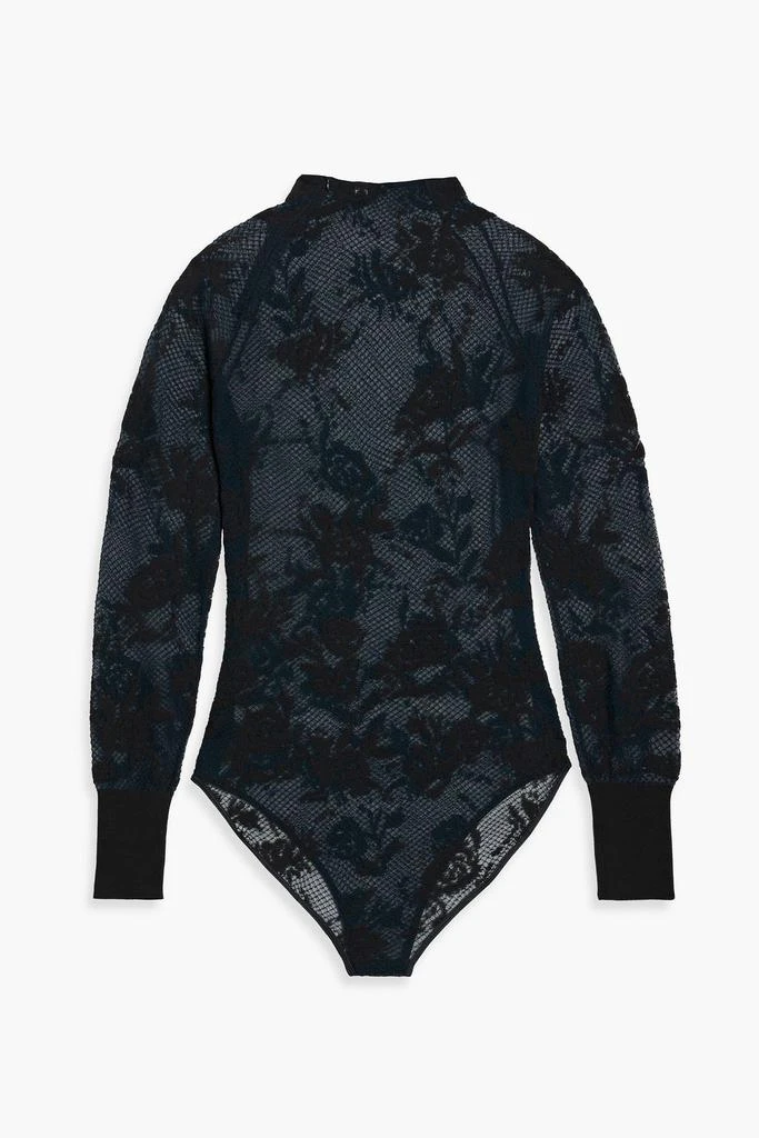 Alaïa Embroidered cotton-blend lace turtleneck bodysuit 2