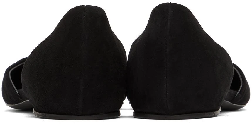 Totême Black 'The Suede T-Strap' Ballerina Flats 2