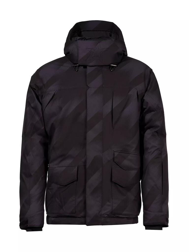 PERFECT MOMENT Max Houndstooth Down Hooded Ski Parka