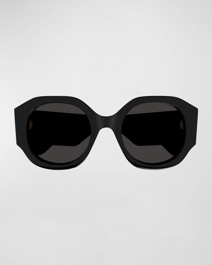 Chloé Logo Acetate Round Sunglasses 3