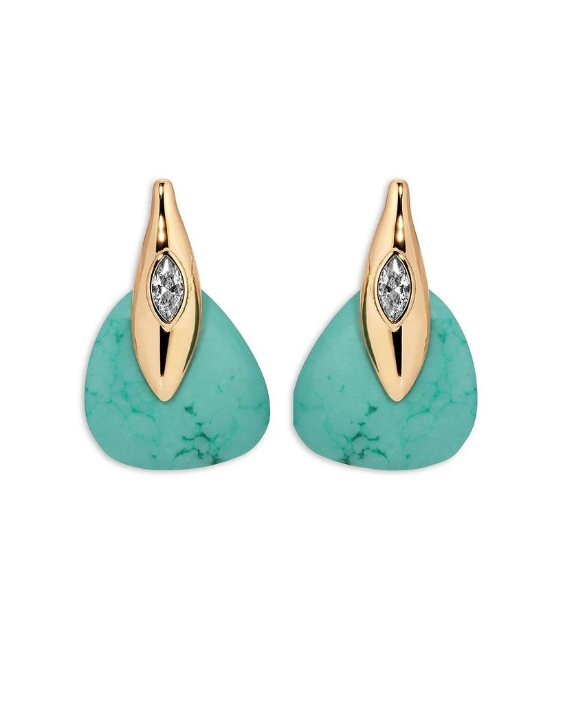 Ettika Jewelry Turquoise Solstice Turquoise & Cubic Zirconia Drop Earrings 1