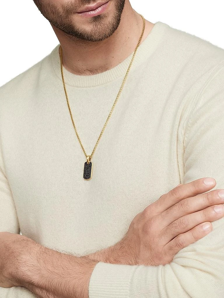 David Yurman Chevron Tag in 18K Yellow Gold 8