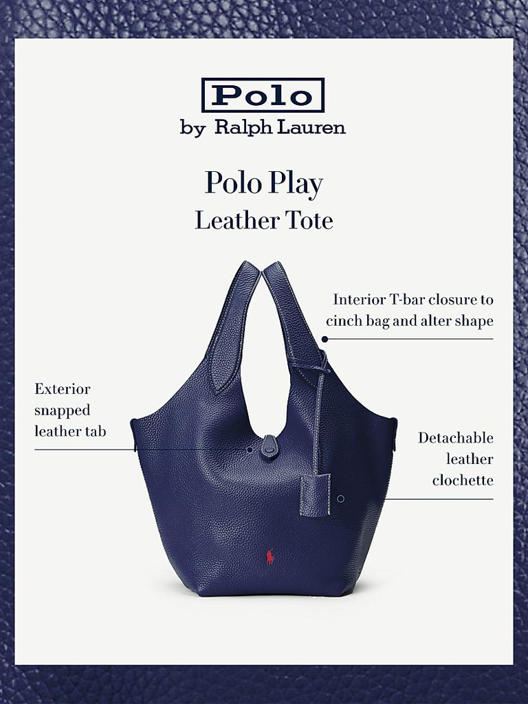 Ralph Lauren Large Polo Play Leather Tote Bag - Tote Bags