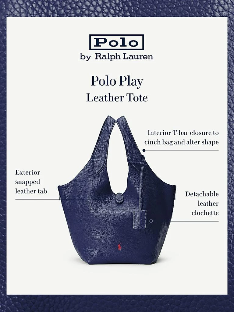 Ralph Lauren Large Polo Play Leather Tote Bag 7