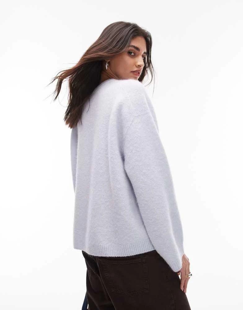 ARKET ARKET super soft alpaca wool blend relaxed sweater in light blue 2
