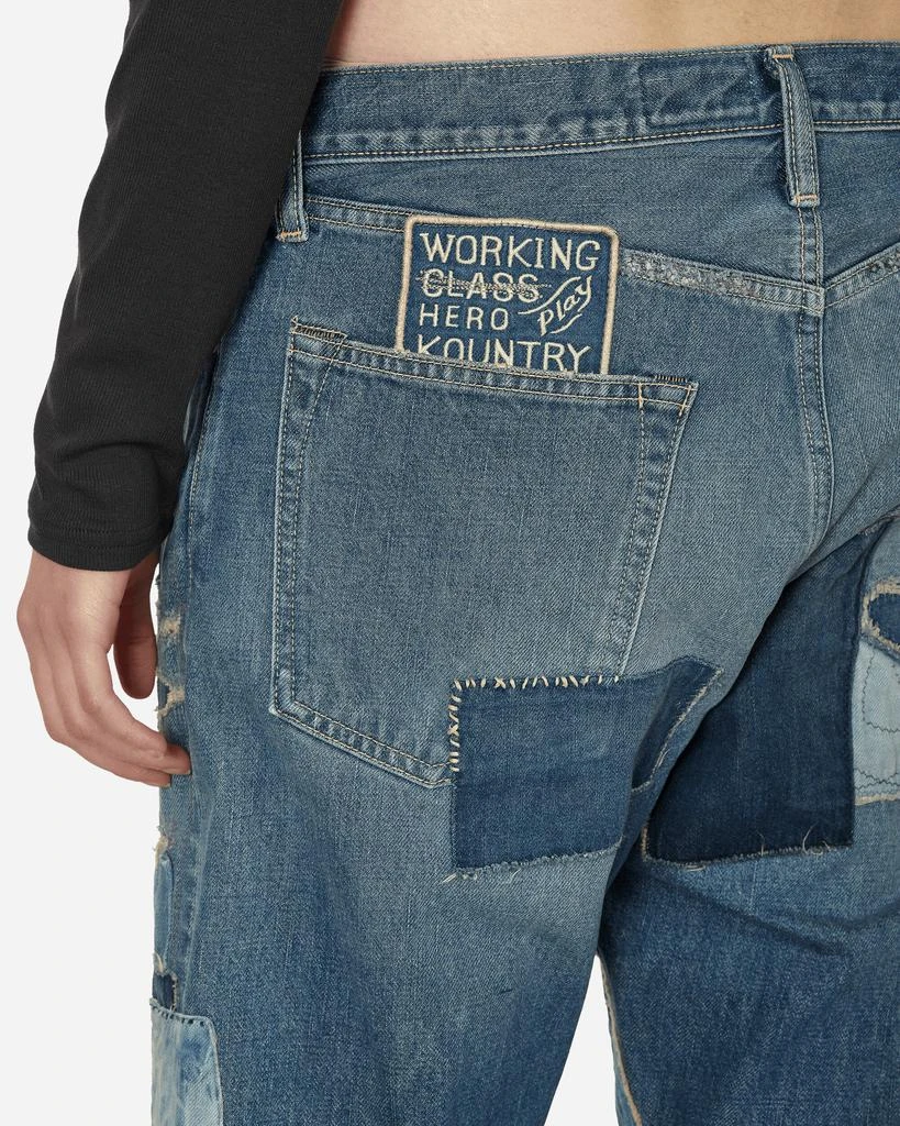KAPITAL 14oz Denim 5P Monkey Cisco Pants (Dixie Remake) Indigo 5