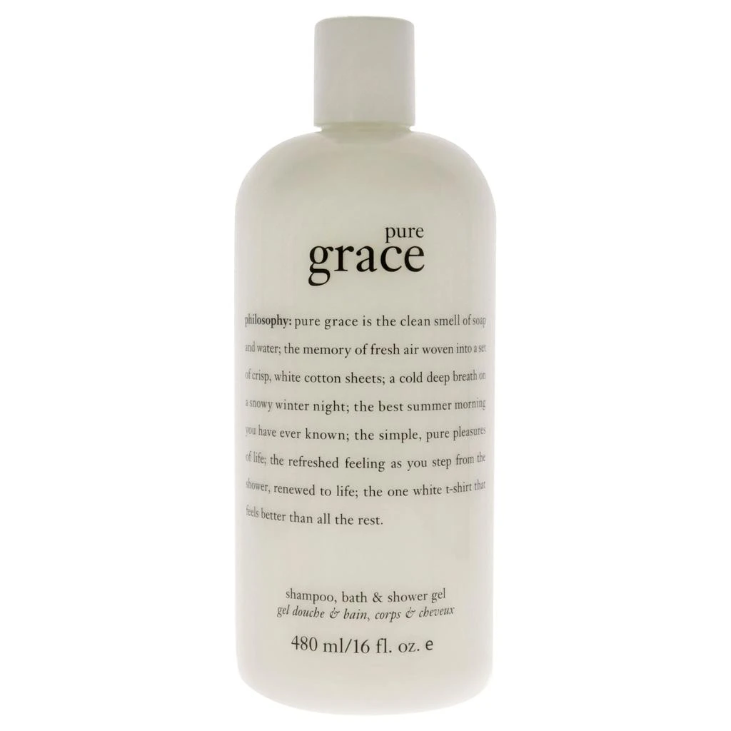 philosophy Pure Grace Shampoo, Bath Shower Gel by  for Unisex - 16 oz Shower Gel 1