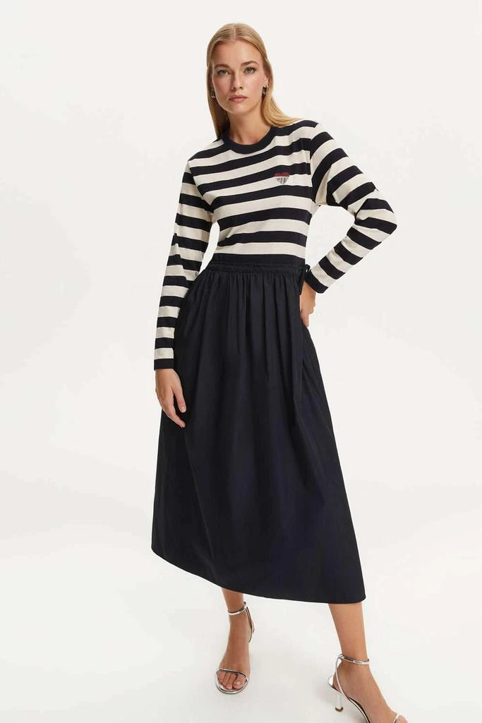 Nocturne Taffeta Midi Dress 5